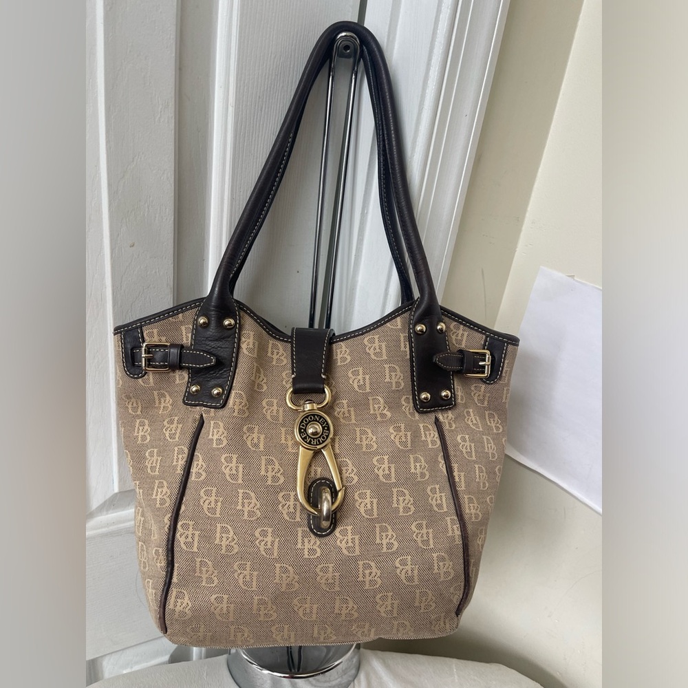 Dooney & Bourke Tan Monogram Tote